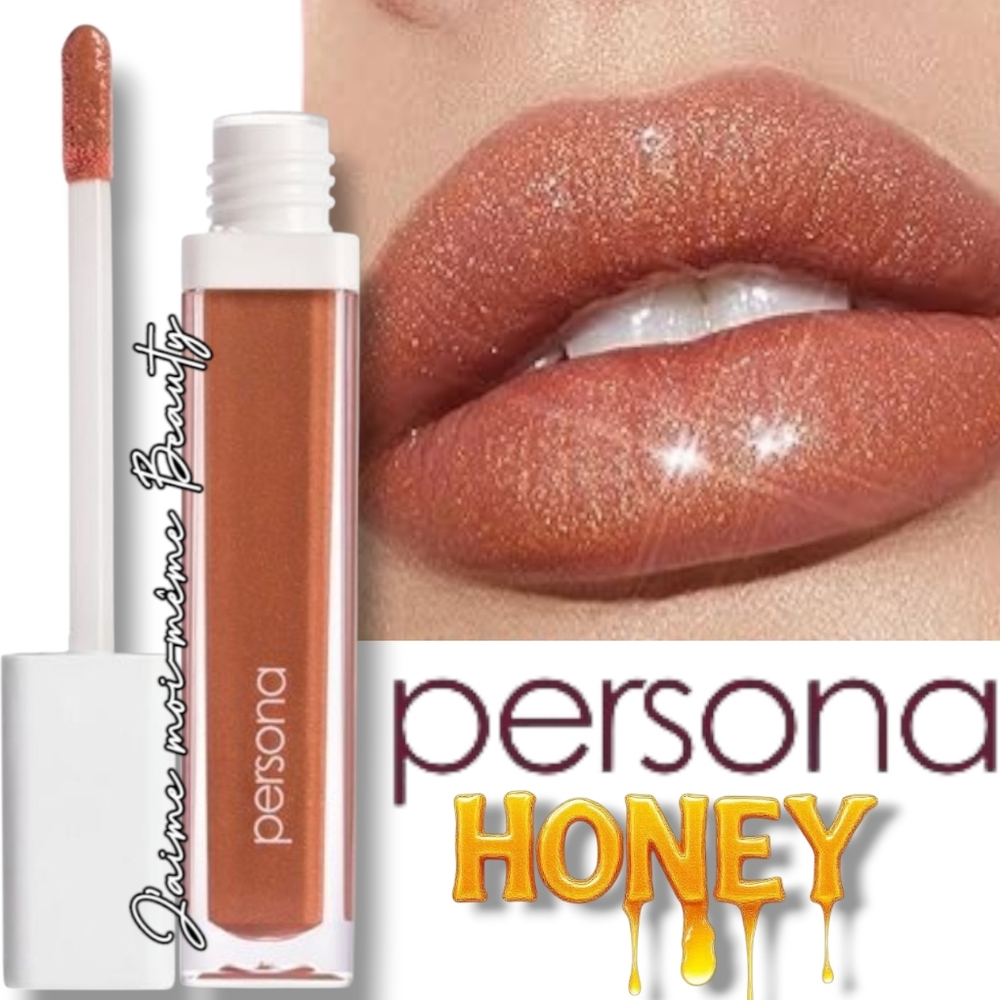 Persona Shimmer Lip Gloss in Honey Shimmering Bronze Pearl